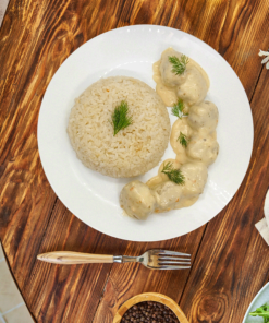 Creamy Chicken Ball Meal - وجبة كرات الدجاج بالكريمة